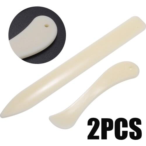 2pcs/set DIY Bone Handmade Leather Craft Edge Trimming Tool For Working Cutting Leathercraft Accessories