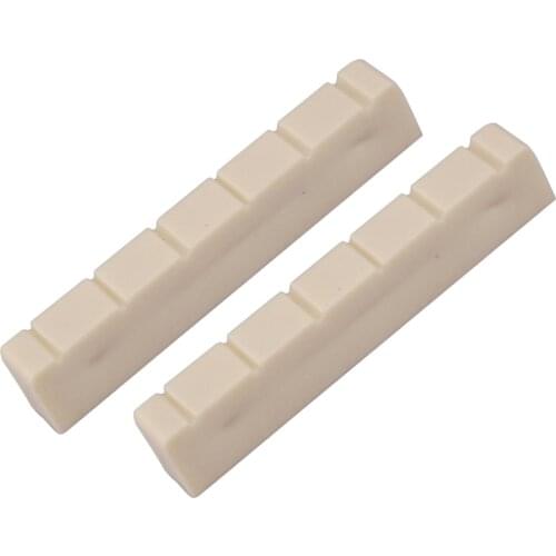 2Pcs Classical Guitar Bone Nuts 48mm Stringed Instruments for Classical Guitar Parts Replacement Accessories