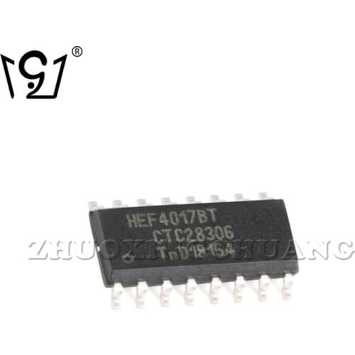 20PCS HEF4017BT,653 SOIC-16 5-stage Johnson counter/decimal counter
