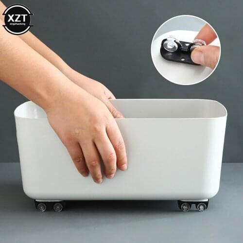 4Pcs Adhesive Storage Box Pulley Accessories Adhesive Box Trash Can Bottom Pulleys Household Furniture Casters Box Wheels