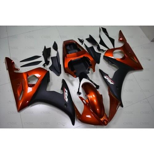 Abs Fairing for YAMAHA YZFR6 2003 YZF600 R6 Fairings 2004 YZF600 R6 Plastic Fairings 2003 - 2005 Orange Red Black