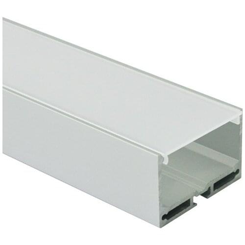 DHL free shipping aluminum led profile for led strips in led bar lights recessed led ceiling lights 10m/lot 100cm length