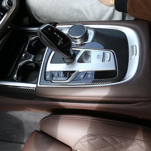 ABS Chrome/Carbon Fiber For BMW 7 Series G11 G12 2016-2020 Car Interior Central Control Multimedia Knob Frame Trim Accessories