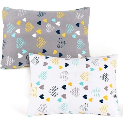 Baby Pillowcase Ultra Soft Cotton Toddler Cot Bed Sleeping Envelope Pillow Cover