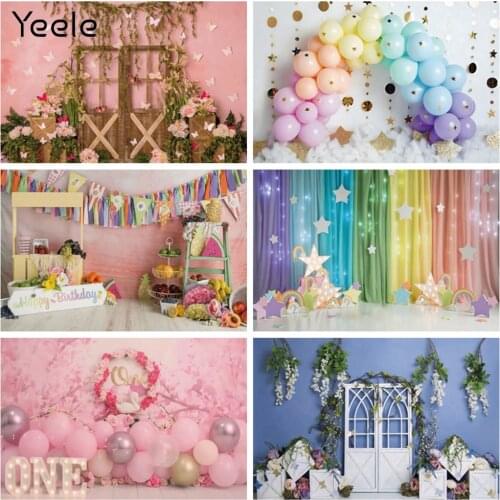 Yeele Newborn Baby Shower 1st Birthday Backdrop Room Sea Theme Safari Party Balloon Vinyl Photography Background Photo Studio