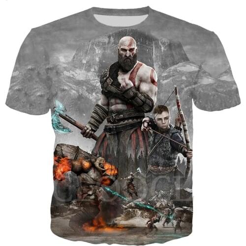 Games Kratos God of War T Shirt Womens Mens Hoodie Suits 3D Print Jogging Pants Warrior Sweatshirt Casual Zipper Hooded Coat