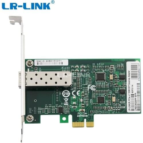 LR-LINK 9020PF-SFP 100Mb PCI Express Ethernet Network Card Fiber Optical Lan Adapter For PC Computer Realtek RTL8105E Nic