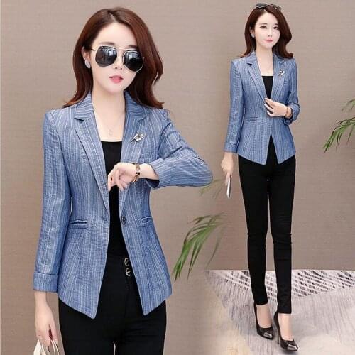 Big Size Blazer Women Suit New 2021 Blazers Womens Suits Short Slim Coat Female Jacket Spring And Autumn Womens Clothing Black