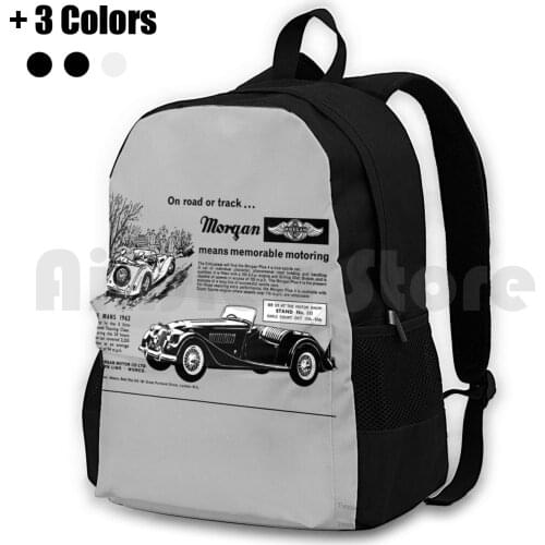 Morgan Outdoor Hiking Backpack Riding Climbing Sports Bag Morgan Handbuilt British Britain Sportscar Sports Car Cars Classic