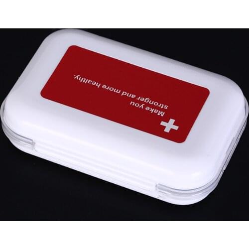 NEW 1pca Plastic Storage Box Pill Boxes Folding 8 Grids Pill Box Portable Makeup Container Jewelry Pill Case