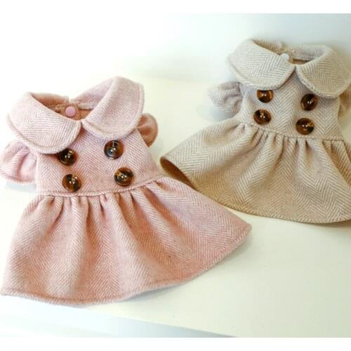 Cute Dog Dress Fashion puppy Princess bubble sleeve Dog Skirt Puppy Pet Cat Solid color Costume
