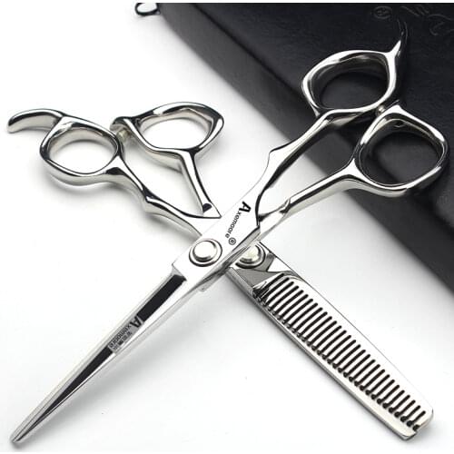 New professional hairdressing scissors 6 inch precision scissors set barber hair cuts for hairdressers custom logo