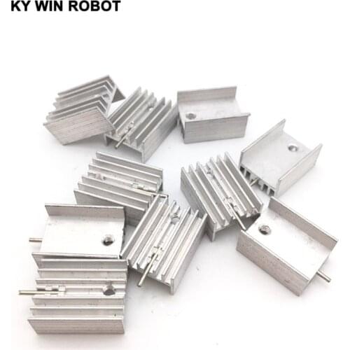 50pcs Aluminium TO-220 Heatsink TO 220 Heat Sink Transistor Radiator TO220 Cooler Cooling 20*15*10MM With 1 Pin