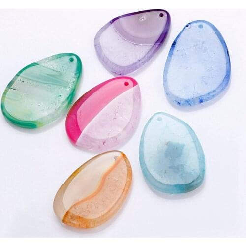 Natural Stone Drop Necklace Pendant Ladies Fashion Sweater Chain Jewelry Pendant Used in Jewelry Making DIY Necklace Accessories