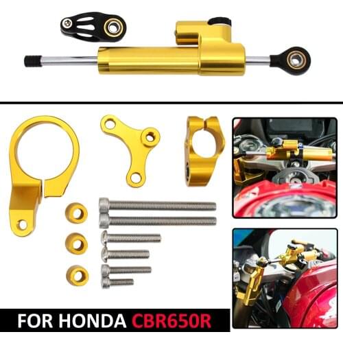 Motorcycle Steering Stabilizer Damper Bracket Mount For HONDA CBR650R cbr650r mechanical vibration damping shock absorber