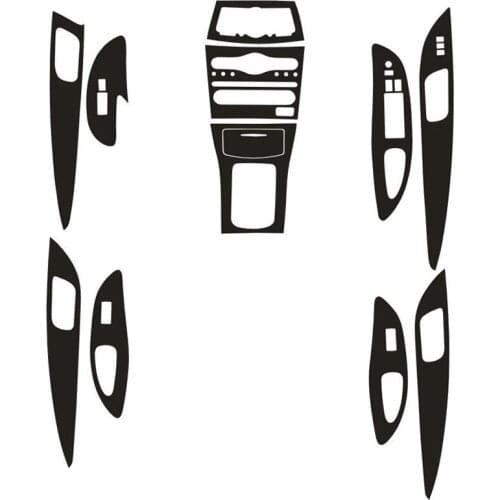 Car-Styling 3D Carbon Fiber Car Interior Center Console Color Change Molding Sticker Decals For RHD Infiniti EX25 EX35 QX50