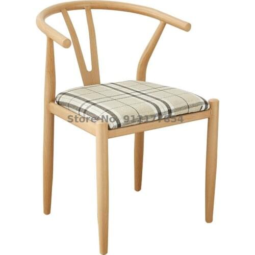 Taishi Chair Wrought Iron Y-shaped Chair Backrest Chinese Restaurant Table And Chair Home Imitation Solid Wood Tea Chair Nordic