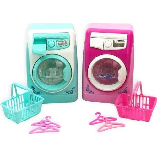 1 Set Luminous Drum Washer Toy Simulation Cleaning Toy Toddler Role Play Pretend Playing Musical Realistic Laundry Toy