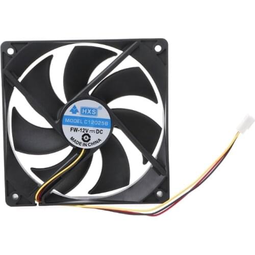 Tablet-120x120x25mm DC 12V 0.15A 3 Pin 7-Blade Computer Case Cooling Fan Cooler 12025