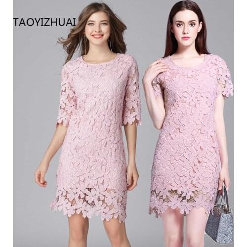 TAOYIZHUAI Pink Summer Dresses