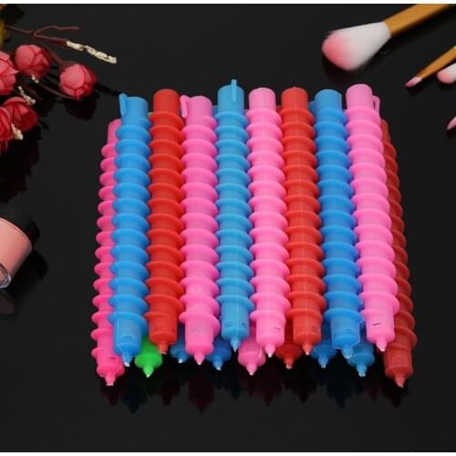 18/26/30/35Pcs Plastic Long Styling Barber Salon Tool Hairdressing Spiral Hair Perm Rod Hairdressing Curler Rollers Salon Tool