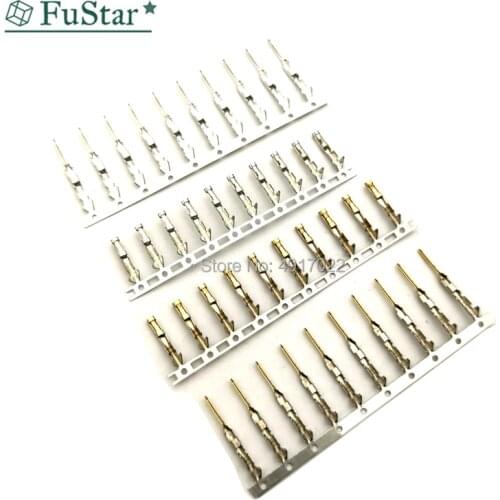 2.54mm Dupont reed Dupont Jumper Wire 2.54 Dupont languette Connector Terminal Pins Crimp Femal Male Pin Gold and Tin Plating