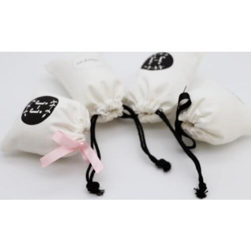 500pcs small cheap drawstring bag canvas fabric jewelry bag 7*9cm jewelry gift packaging, custom printing, DHL shipping include