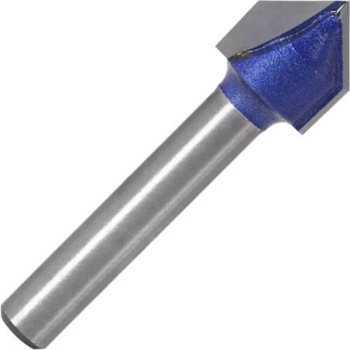 6mm Shank 90 Degree V Groove Router Bit 1/4" 5/16" 3/8" 1/2" Engraving Cutter