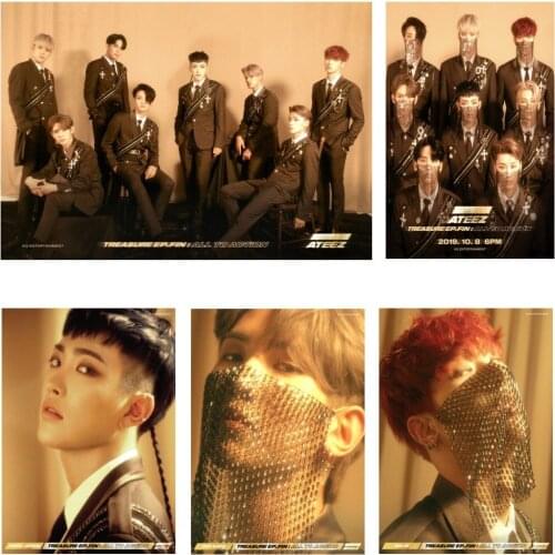 Diamond Painting New Product K-POP Ateez Album 5D Diamond Inlaid Diamond Embroidery Full Cross Stitch Kit for Home Decoration