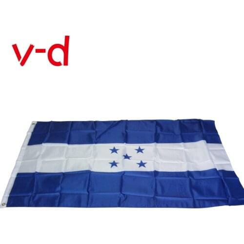 Free shipping xvggdg Honduras flag 90 * 150cm movements flag shop are sold world flags custom quality polyester