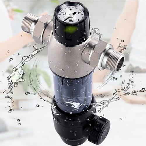 Household Water Filter Tap Water Pipe Filter Kitchen Stainless Steel Water Filter