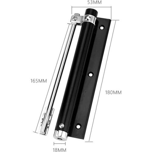 Door Closer Single Spring Strength Adjustable Surface Mounted Stainless Steel Automatic Closing Fire Rated Door Hardware 30kg