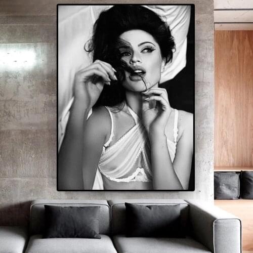 Home Decor Prints Painting Portrait HD Pictures Wall Art Penelope Cruz HD Modular Canvas Poster Bedside Background No Framework