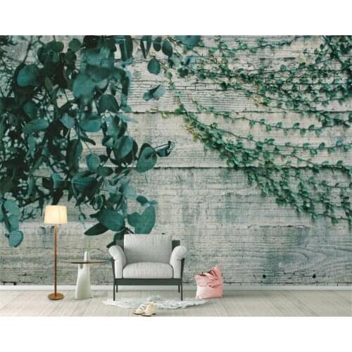 Custom high-quality silk material photo wallpaper mural Idyllic wind vines leaves background wallpaper for walls 3 d Beibehang