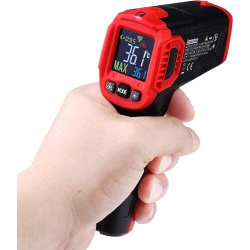 HABOTEST HT650A Infrared Laser Kitchen Thermometer 380 Celsius Colorful Display High Temperature For industry