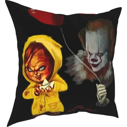 Halloween Chucky The Clown Pillowcase Soft Polyester Cushion Cover Decorative Pillow Case Cover Home Dropshipping 18