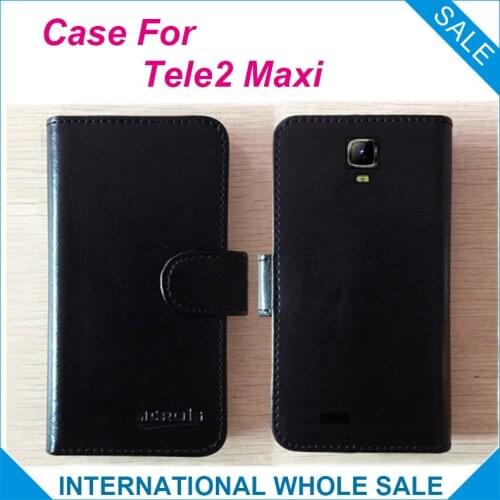 Hot! Maxi Tele2 Case, 6 Colors High Quality Original Leather Exclusive Cover For Tele2 Maxi Cover Phone Bag Tracking
