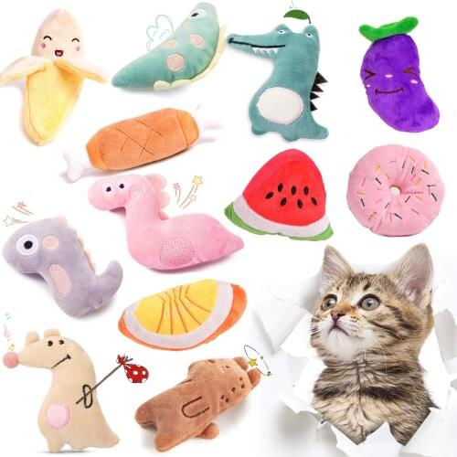 Cute Plush Cat Toy Interactive Catnip Mouse Toys for Cats Puppy Pet Product Soft Cute Kitten Toy for Cat Accessories