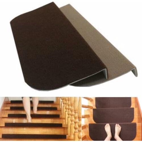 1/4/8pcs/set Stair MatsNon-slip Adhesive Carpet Stair Treads Mats Staircase Step Rug Stair Protection Cover Home Decor Accessory