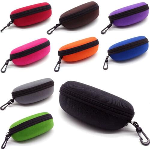 New Sunglasses Reading Glasses Carry Case Bag Hard Zipper Box Travel Pack Pouch Portable Protector
