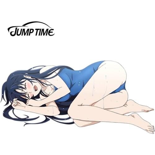 JumpTime 13cm x 6.2cm Beautiful Graphics Anime Gokukoku no Brynhildr Sexy Cute Girl Kuroha Neko Vinyl Car Bumper Decal