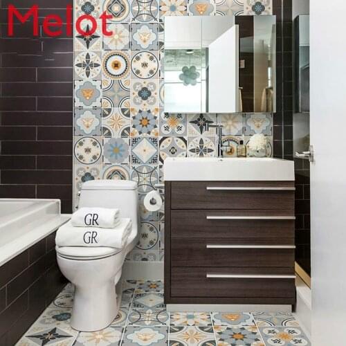 Self Stick bathroom balcony tile waterproof anti-skid wear resistant floor paste kitchen oil proof sticker