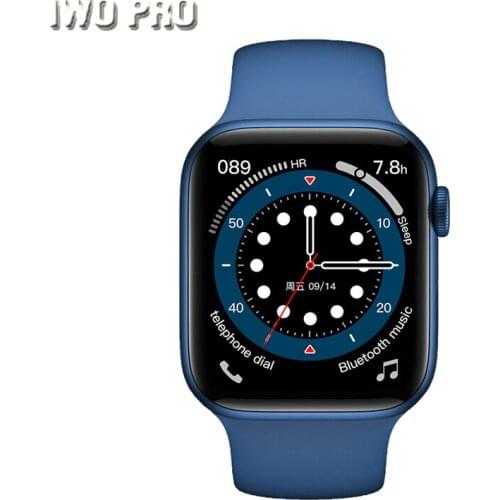 2021 New W56 IWO PRO Smart Watch 44MM/40MM Series 6 1.75'' Display Wireless Charger Heart Rate ECG IP68 Waterproof Smartwatch