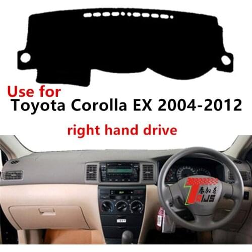 TAIJS Right Hand Drive Simple Style Car Dashboard Cover Protective Mat Fit For TOYOTA COROLLA EX 2004-2012