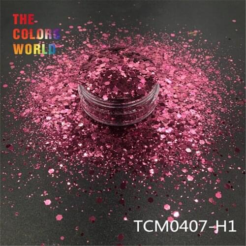 TCT-193 Hexagon Shape chunky Mix Metallic Color Nail Glitter For Nail Art DIY Decoration Body Art Makeup FacePainting Manual DIY