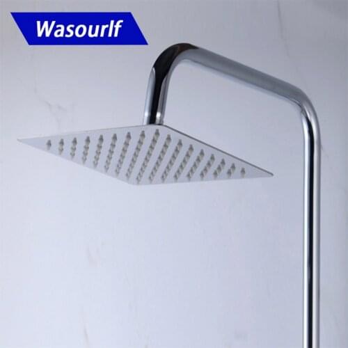 Bathroom stainless steel shower top spray shower head shower square circle top spray