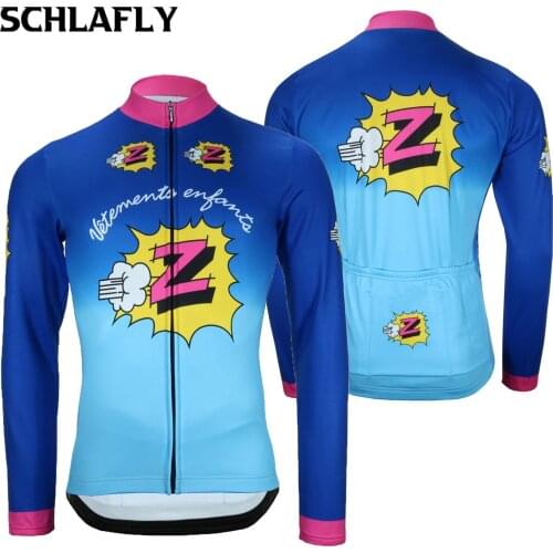 Z Retro cycling jersery long sleeve Classic bike winter fleece & no fleece bicycle cycling red cycling jersey Schlafly
