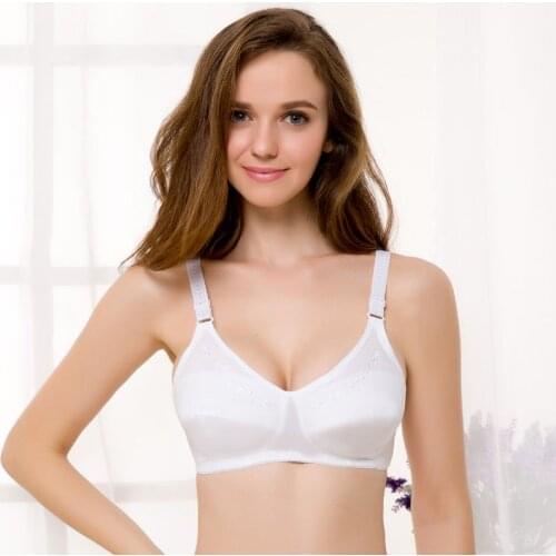 Plus Size 32- 40 42 44 46 48 50 A B C Cup Seamless Bra Wire Free Women Push Up Lingerie Sexy Bralette Cotton T-Shirt Bh Bts D06