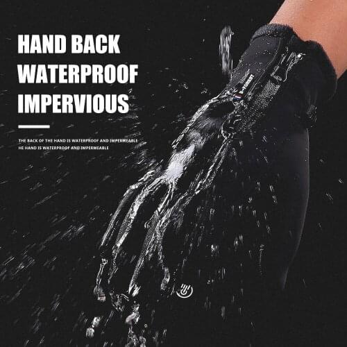 Winter Outdoor Men And Women Sports Touch Screen Warm Water-Proof Motorcycle Gloves Warm And Windproof Motorcycle Gloves