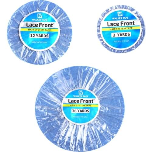 0.8cm/1.0cm Strong Blue Lace Front Support Tape Double Sided Adhesive Hair Tape For Tape Extension/Toupee/Lace Wig